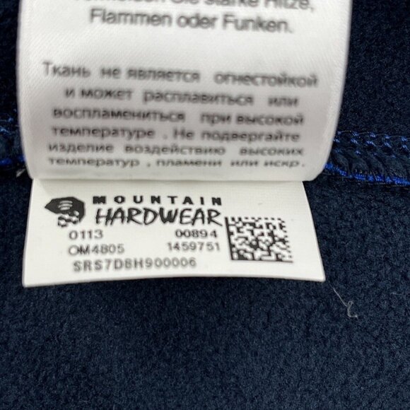 Mountain Hardwear Jacket Men's XXL Fleece Lined Full Zip Blue Tacna NWT BRANDED - Picture 14 of 15